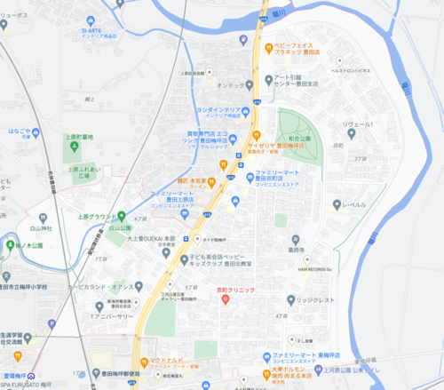 豊田市京町map